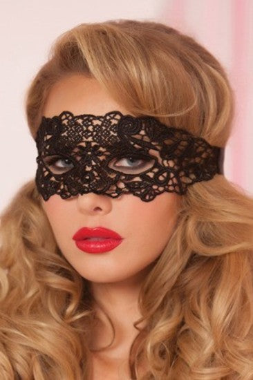 Galloon Lace Eye Mask STM-40132-OS-Black