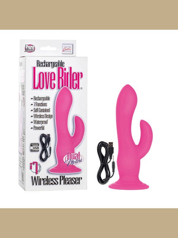Rechargeable Love Rider Wireless Pleaser Pink