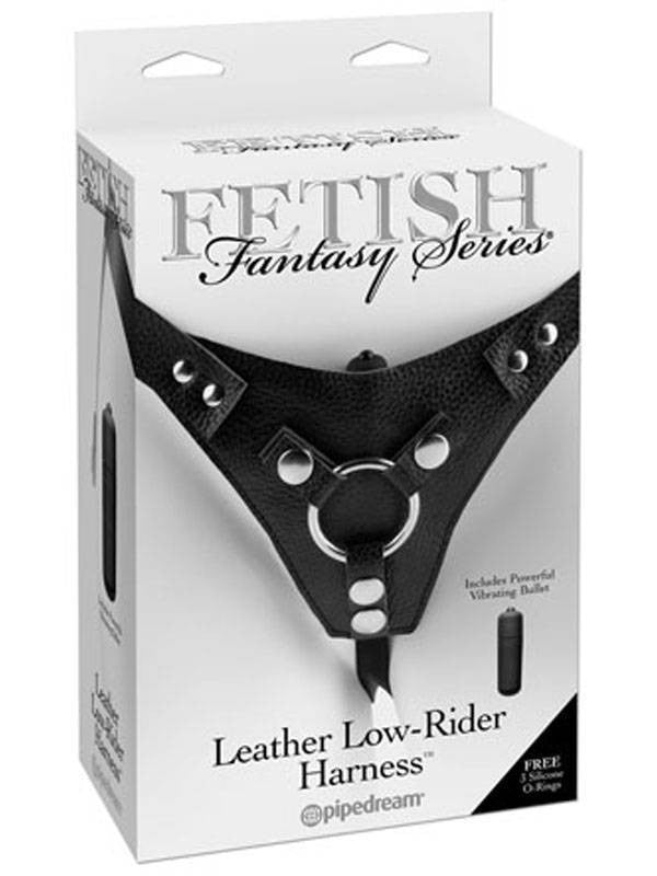 Fetish Fantasy Leather Low-Rider Harness Black