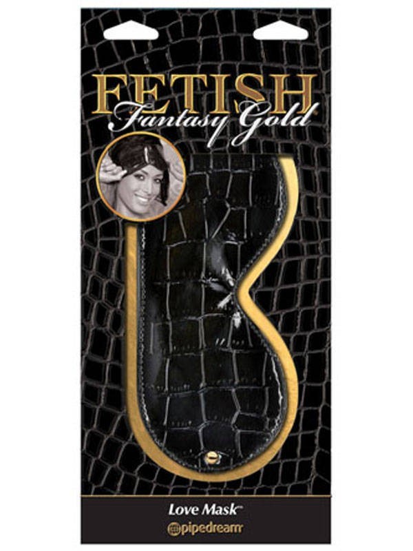 Fetish Fantasy Gold Love Mask Black