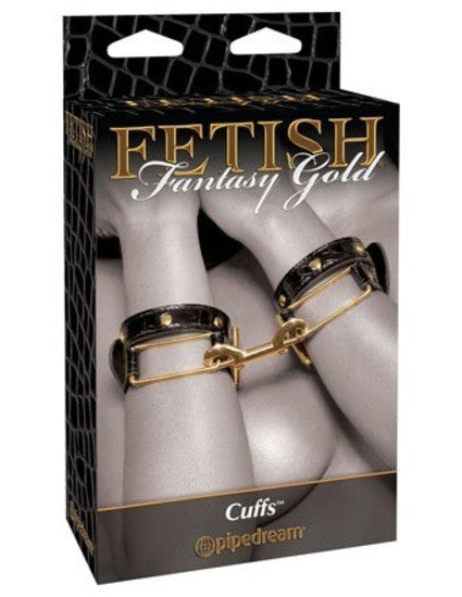 Fetish Fantasy Gold Cuffs Black