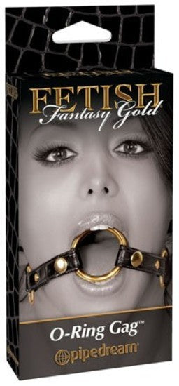 Fetish Fantasy Gold O-Ring Gag Black