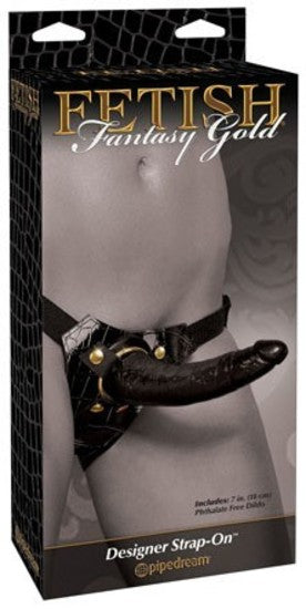 Fetish Fantasy Gold Designer Strap-On Black
