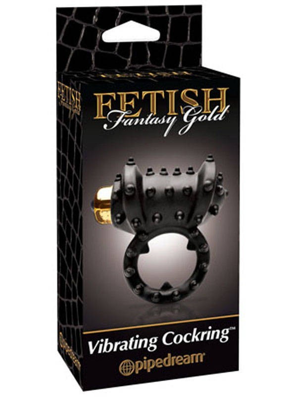 Fetish Fantasy Gold Vibrating Cockring Black