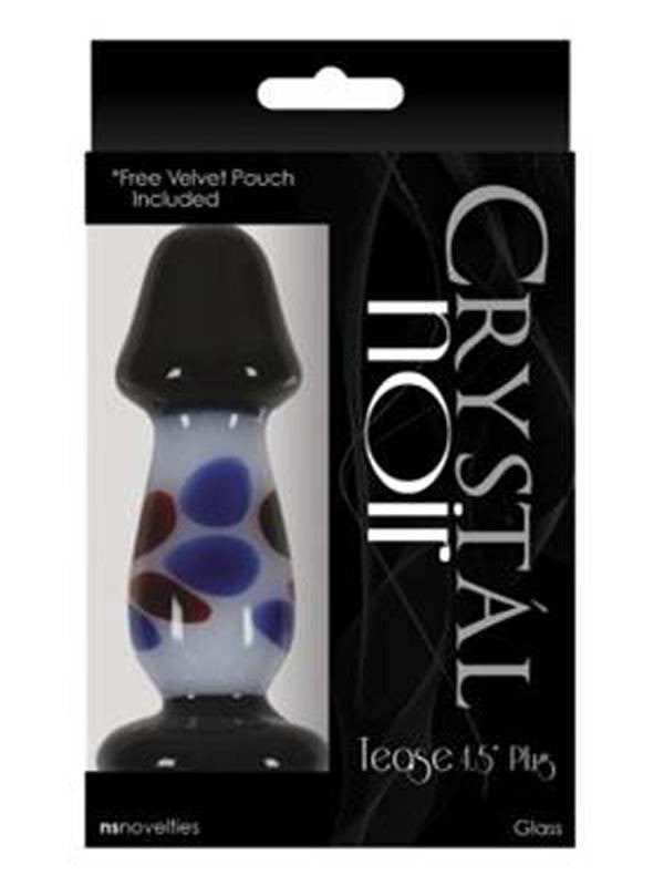 Crystal Noir Tease Plug Black