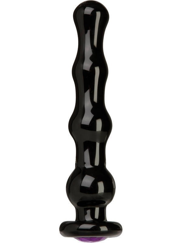 Black Rose Crystal Butt Plug Unique Black
