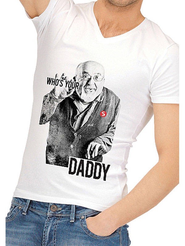S-Line Funny Tshirt Who's your daddy  L