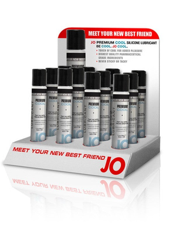 JO Premium Lubricant Cool Counter Box (12 units) 1oz/30ml