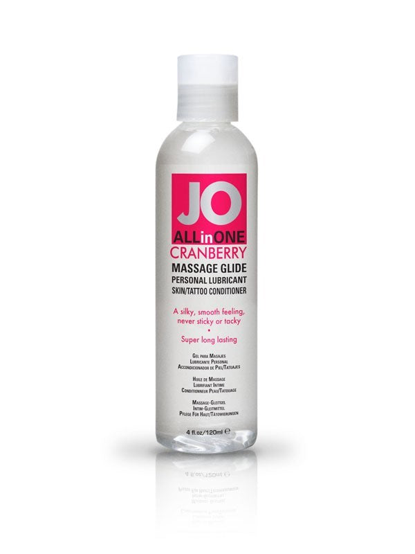 JO Sensual Massage Oil Cranberry 4oz/118ml