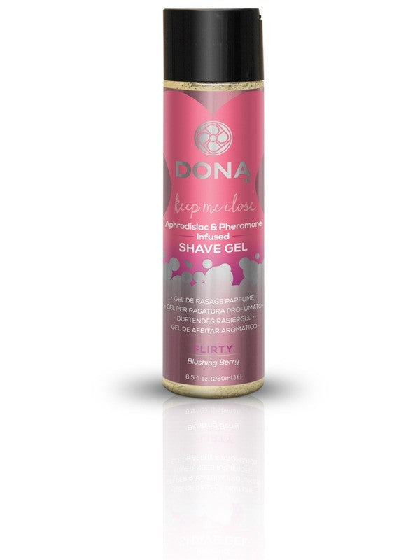 DONA Shave Gel Flirty Aroma: Blushing Berry 8oz/237ml