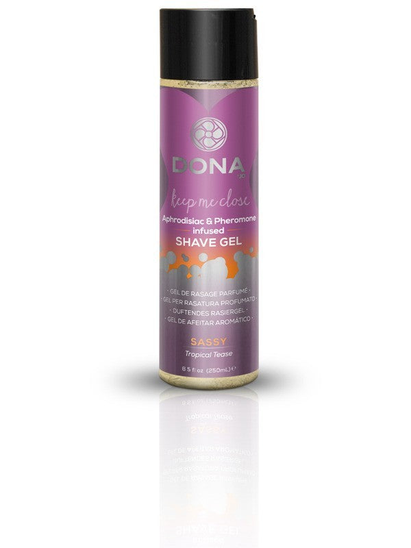 DONA Shave Gel Sassy Aroma: Tropical Tease 8oz/237ml