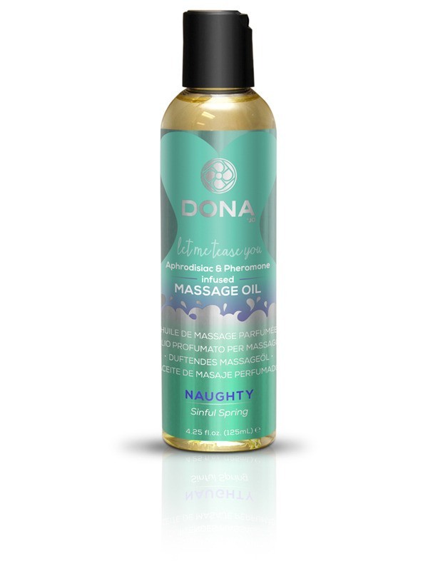 DONA Scented Massage Oil Naughty Aroma: Sinful Spring 4oz/118ml