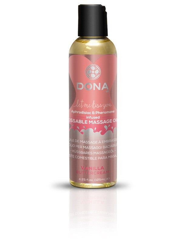 DONA Kissable Massage Oil Vanilla Buttercream 4oz/118ml