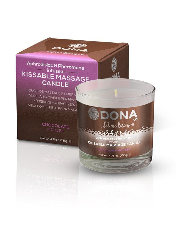 DONA Kissable Massage Candle Chocolate Mousse 7.5oz/222ml