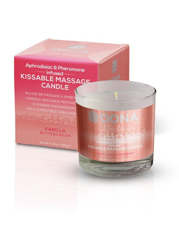 DONA Kissable Massage Candle Vanilla Buttercream 7.5oz/222ml