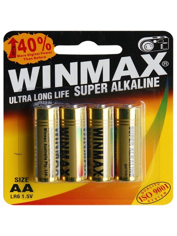 Winmax AA Super Alkaline Batteries BP-4 (4 Pack)