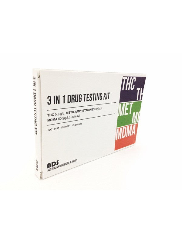3in1 Drug Testing Kit - THC AMPHETAMINE MDMA (Single Test)