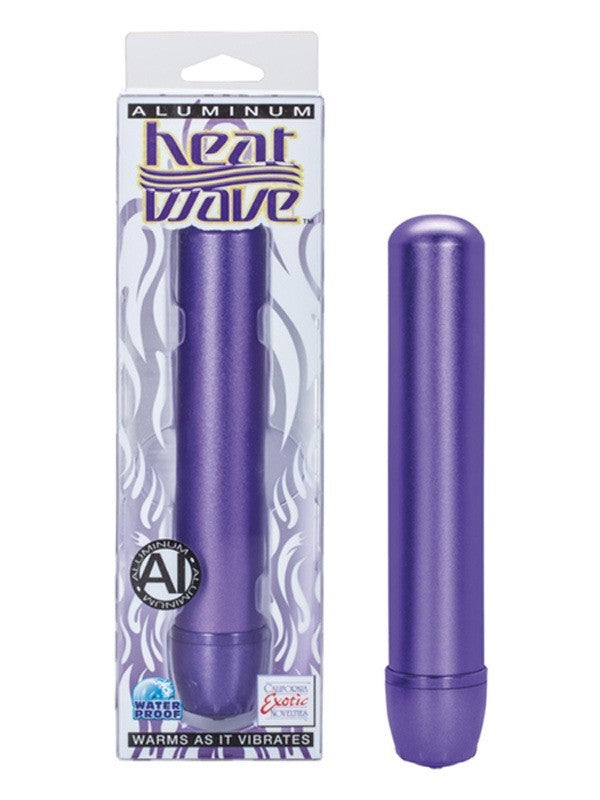 Aluminum Heat Wave Standard Massager Purple