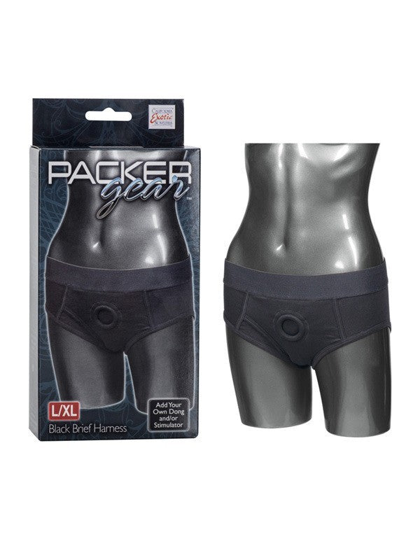 Packer Gear Black Brief Harness L/Xl