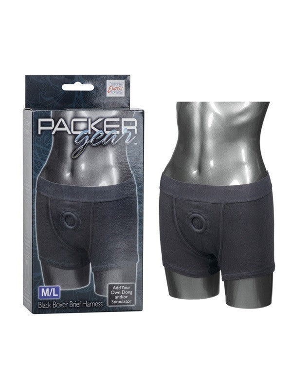 Packer Gear Black Boxer Harness M/L