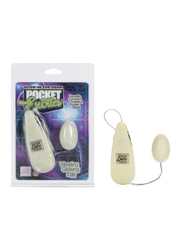 Glow In The Dark Pocket Exotics Vibrating Glowing Egg