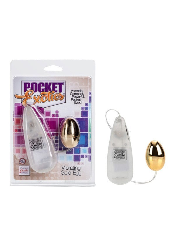 Pocket Exotics Vibrating Gold Egg