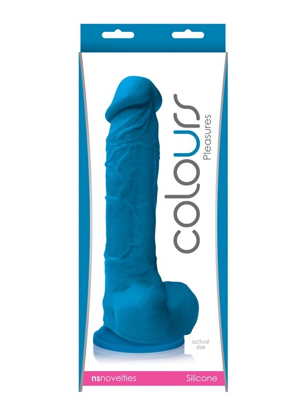 Colours Pleasure 8in. Dildo Blue