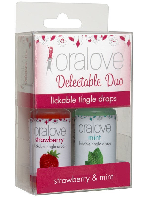 OraLove 2 Pack Tingling Duo Strawberry & Mint