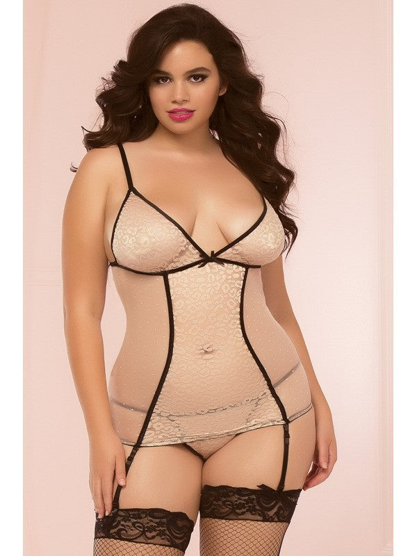 Sweet Spot Chemise Set STM-9998XP-OSX-Nude