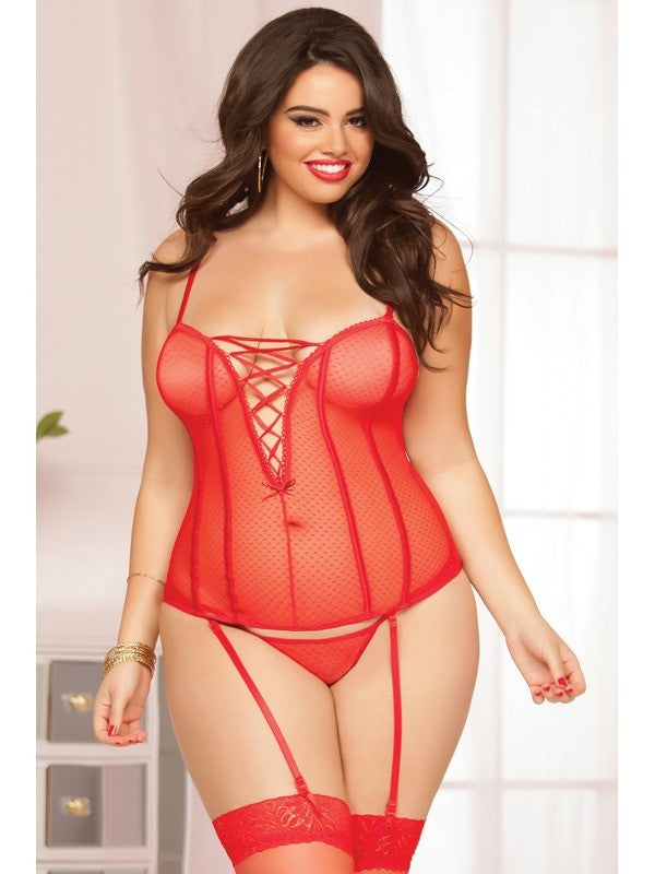 Blazing Bustier Set STM-10534XP-OSX-Red
