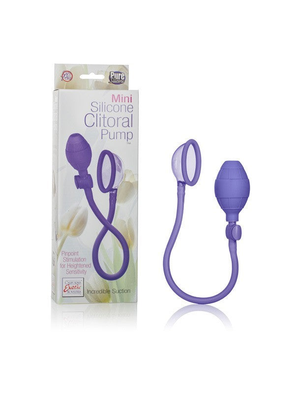 Mini Silicone Clitoral Pump - Purple