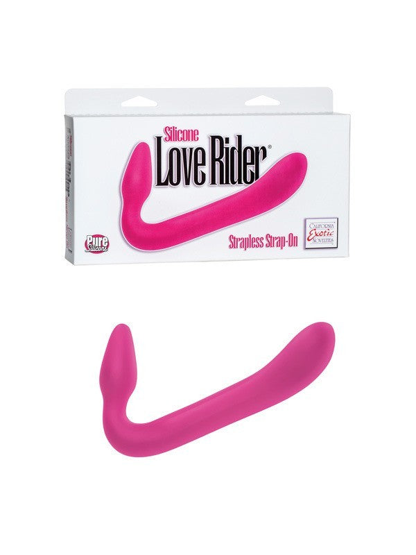 Silicone Love Rider Strapless Strap-On - Pink