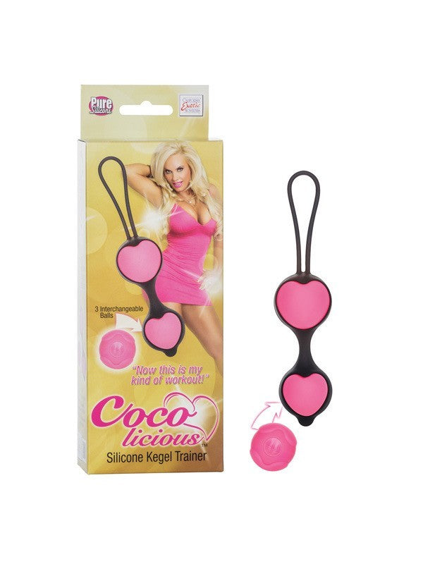 Coco licious Silicone Kegel Trainer - Pink Balls
