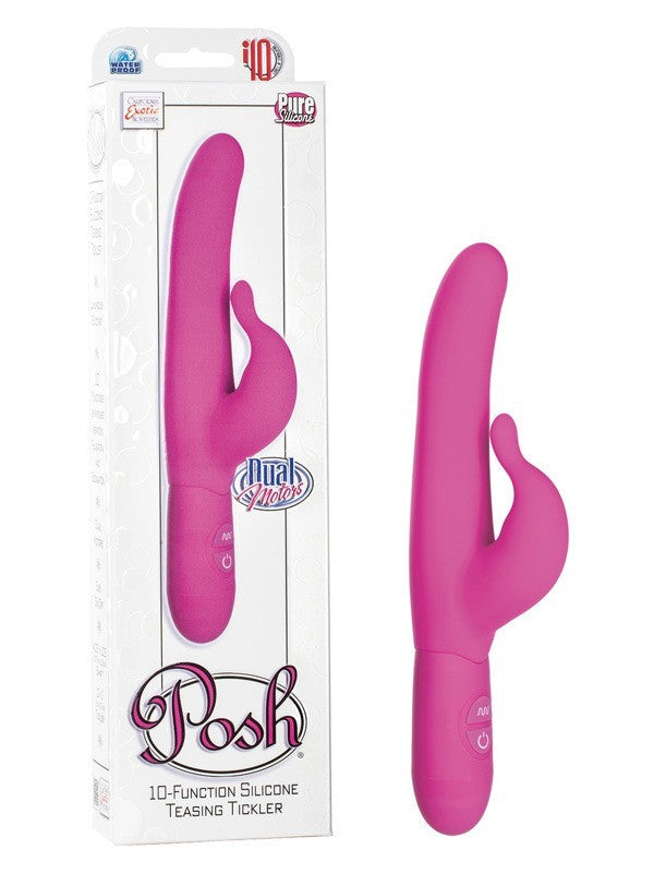 Posh 10-Function Silicone Teasing Tickler - Pink