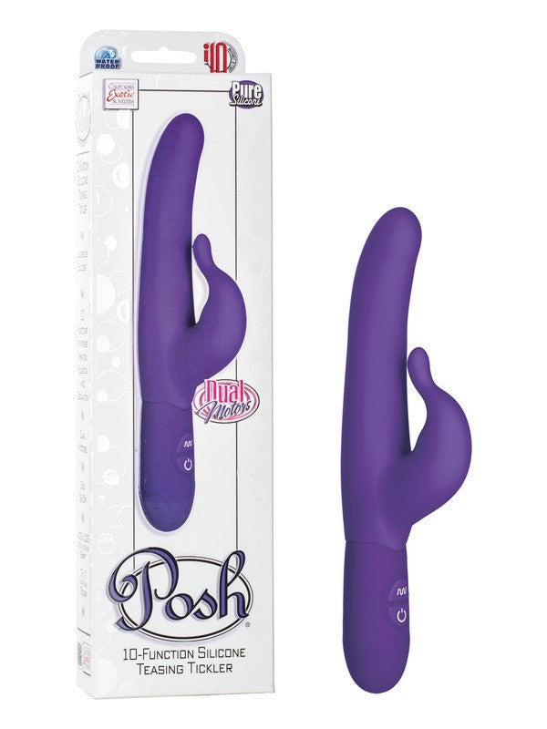 Posh 10-Function Silicone Teasing Tickler - Purple
