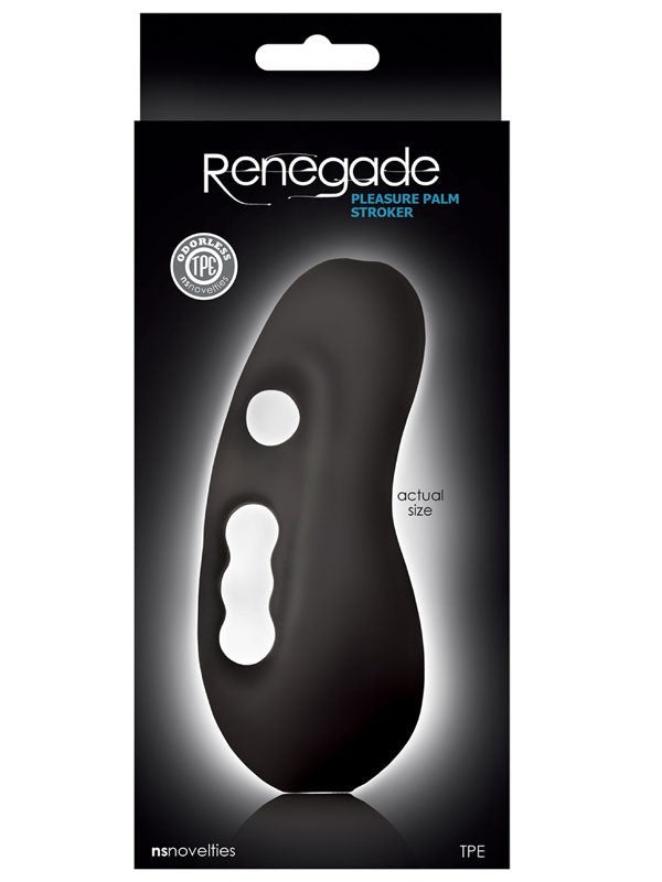 Renegade Pleasure Palm Stroker Black