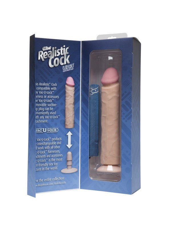 The Realistic Cock UR3 - 10 in. White