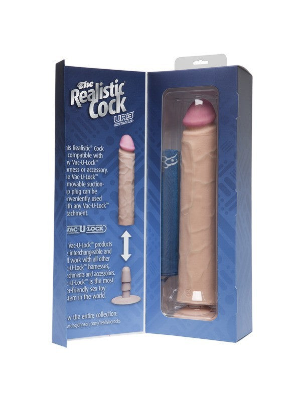 The Realistic Cock UR3 - 12 in. White