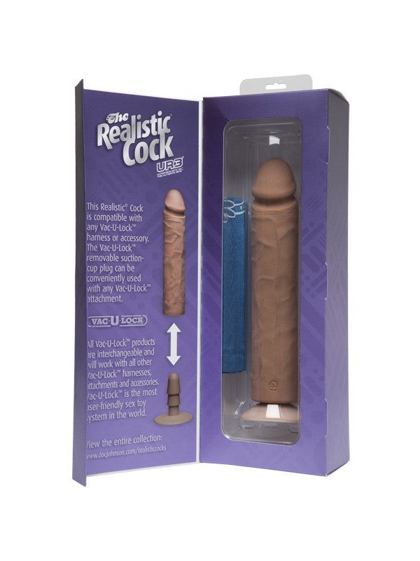 The Realistic Cock UR3 - 10 in. Brown