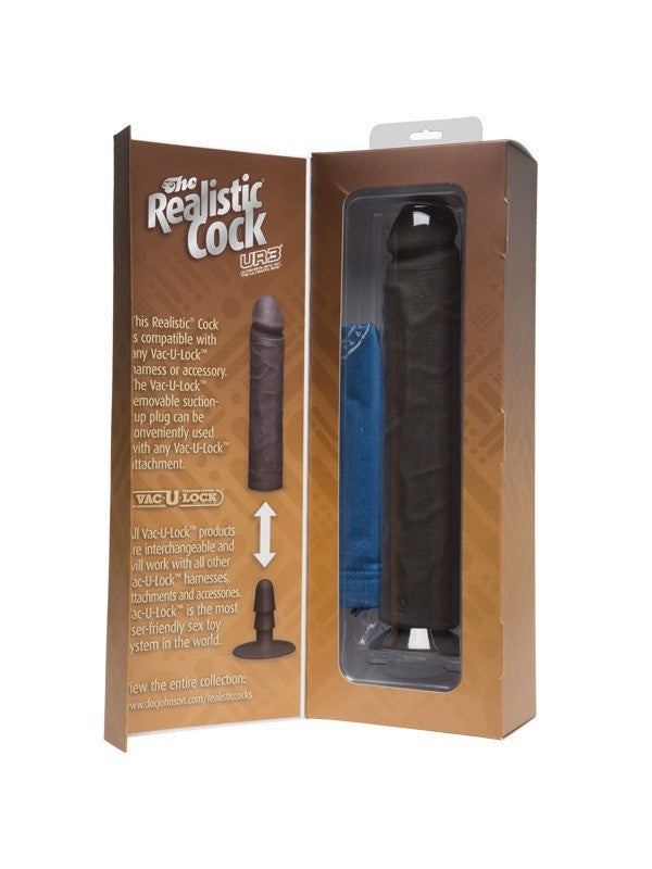 The Realistic Cock UR3 - 12 in. Black