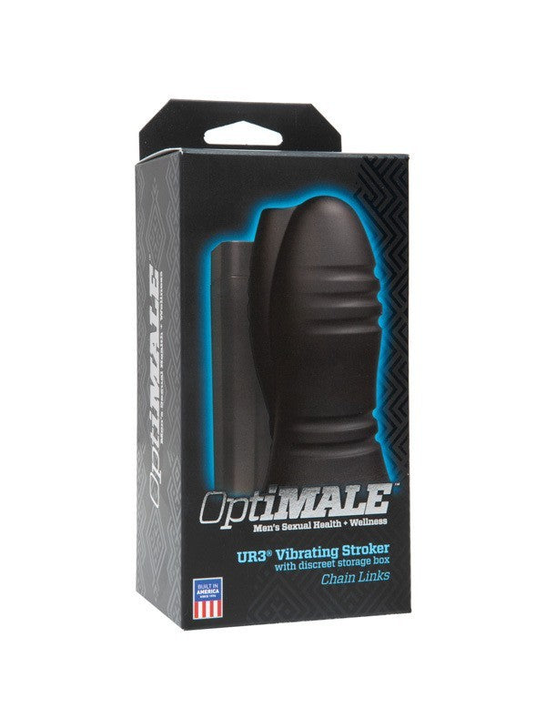 OptiMale - UR3 Vibrating Stroker - Chain Links Black