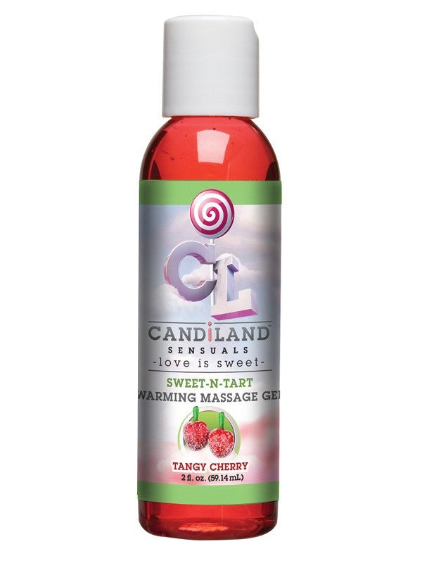 CANDiLAND SENSUALS - Sweet-N-Tart Warming Massage Gel Tangy Cherry 2 fl oz