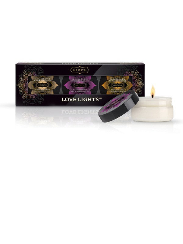 Kama Sutra Love Lights Trio Candles