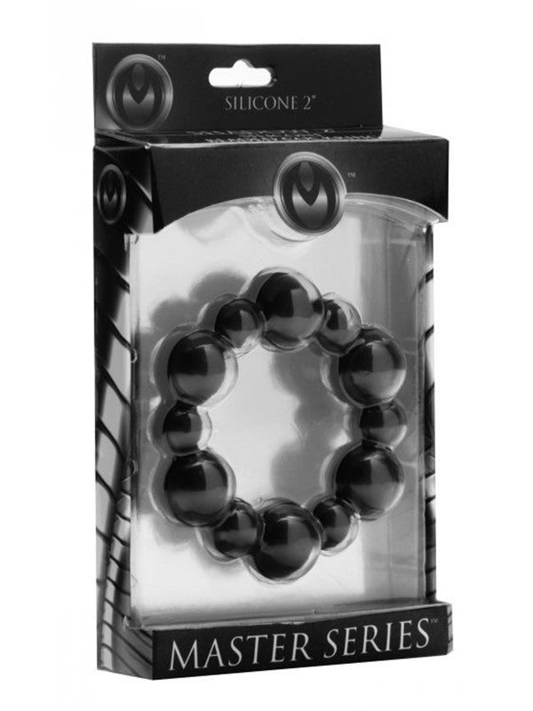 Shadow Silicone Beaded Cock Ring