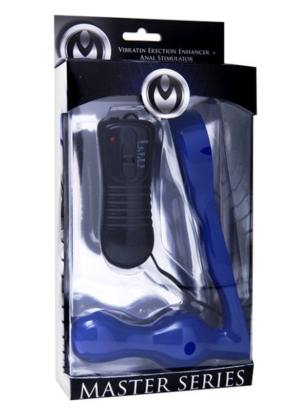 The Spire Quattro Vibrating Cock Ring With Anal Plug