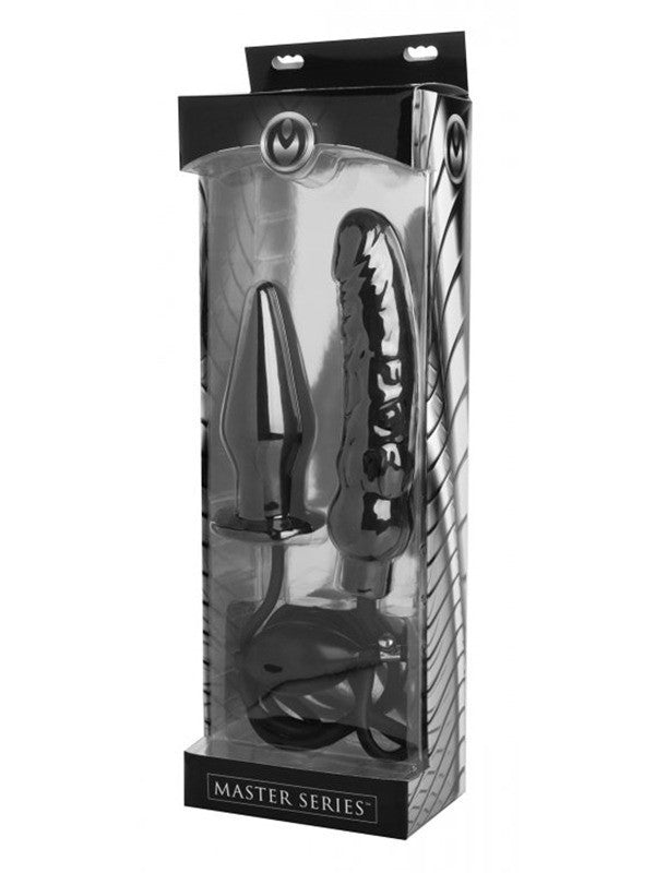 Deuce Double Penetration Inflatable Dildo And Anal Plug