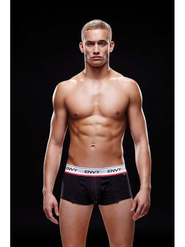 Envy Logo Elastic Low-Rise Brief L/XL Black