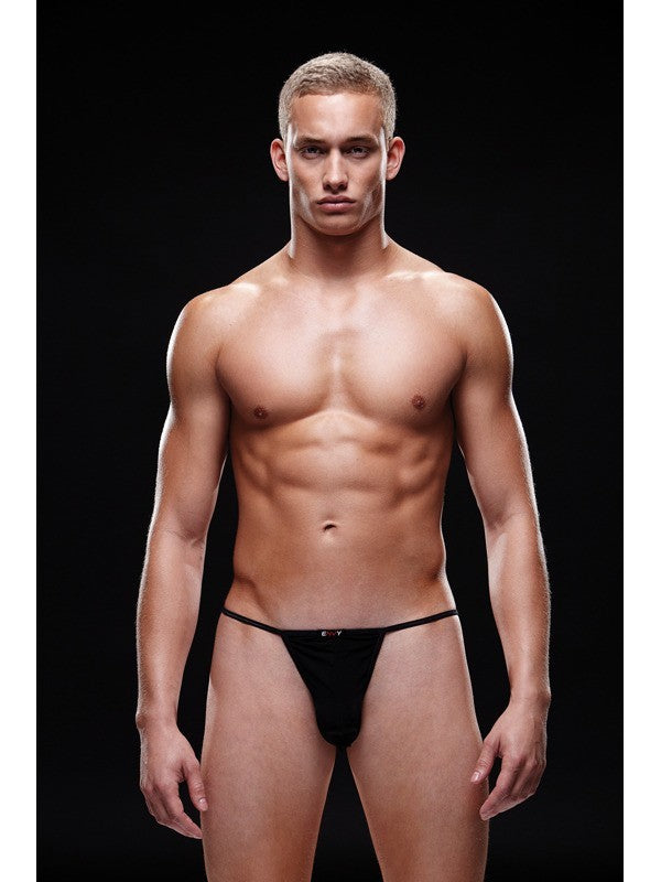 Envy Microfiber G-String M/L Black