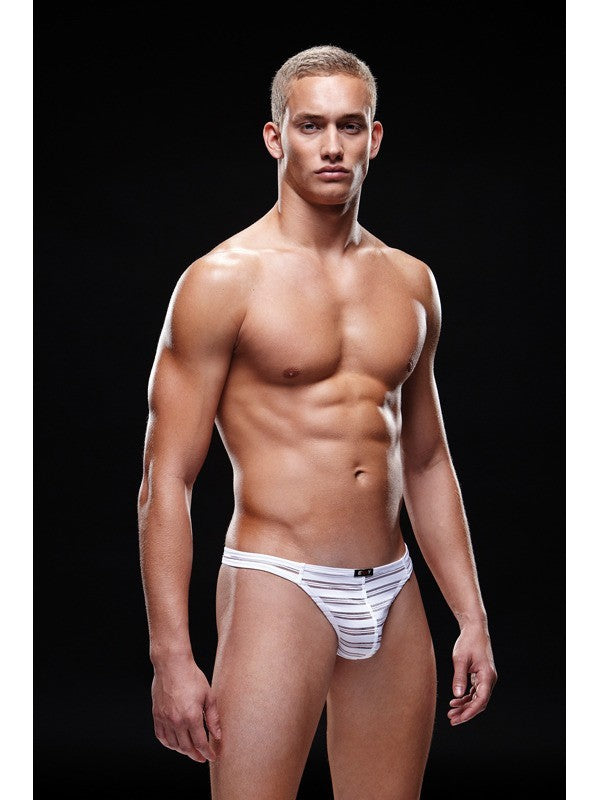 Envy Microfiber Thong L/XL White