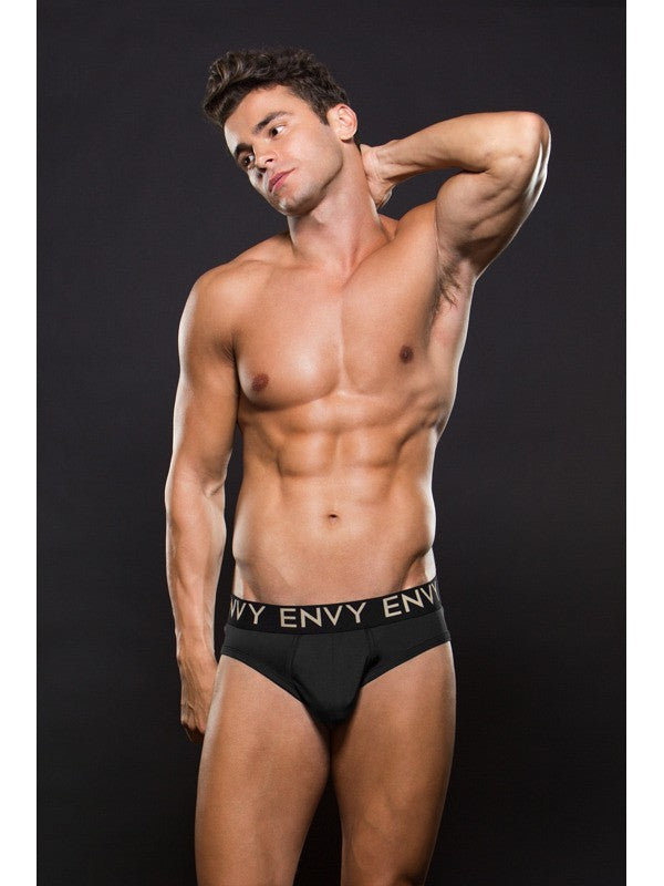 Envy Micro LowRise Logo Elastic Brief M/L Black